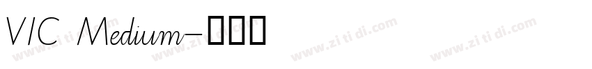 VIC Medium字体转换